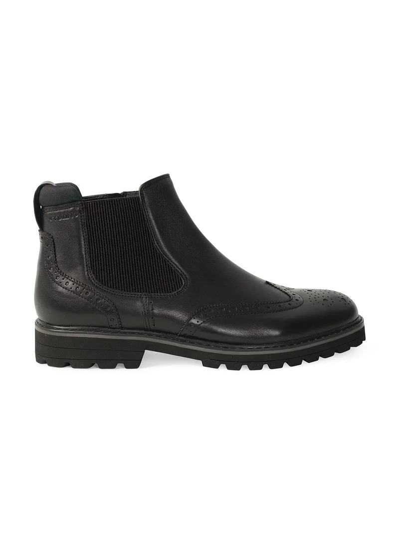 Milano QUINTON MENS LEATHER CHELSEA BOOTS-BLACK