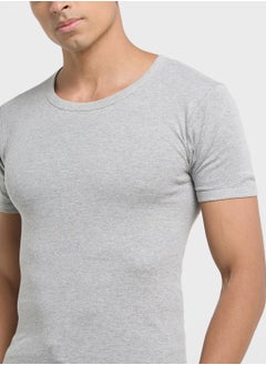 Seventy Five Basics Pack of 3 Slim Muscle Fit  Vest  - Image 3