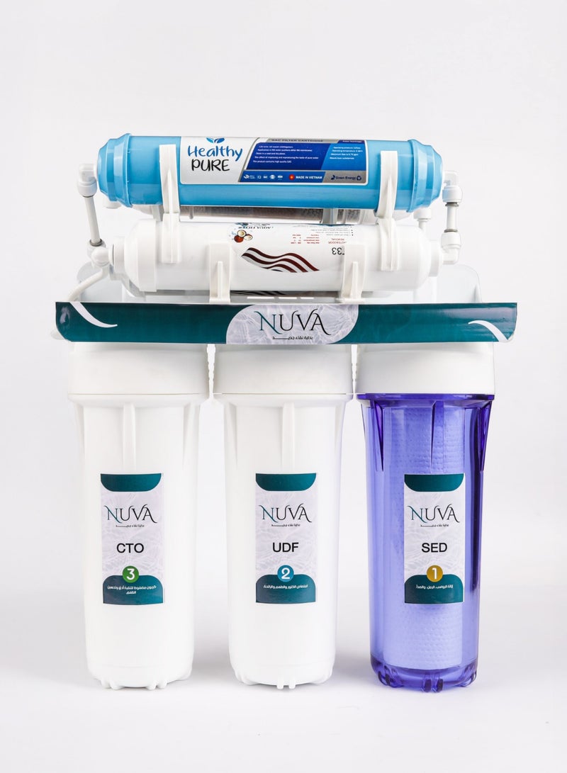 NUVA 7 Stage Water Purifier + 4 Filter Cartridges – Multi-Stage Home Water Filter - Image 2