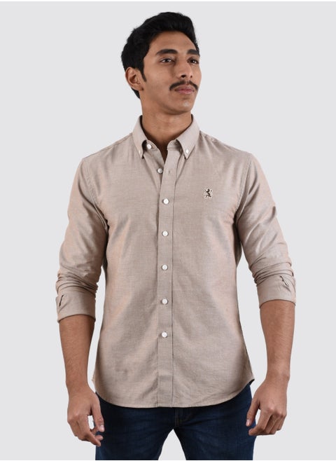 Men's Lion Oxford Shirt - Khaki