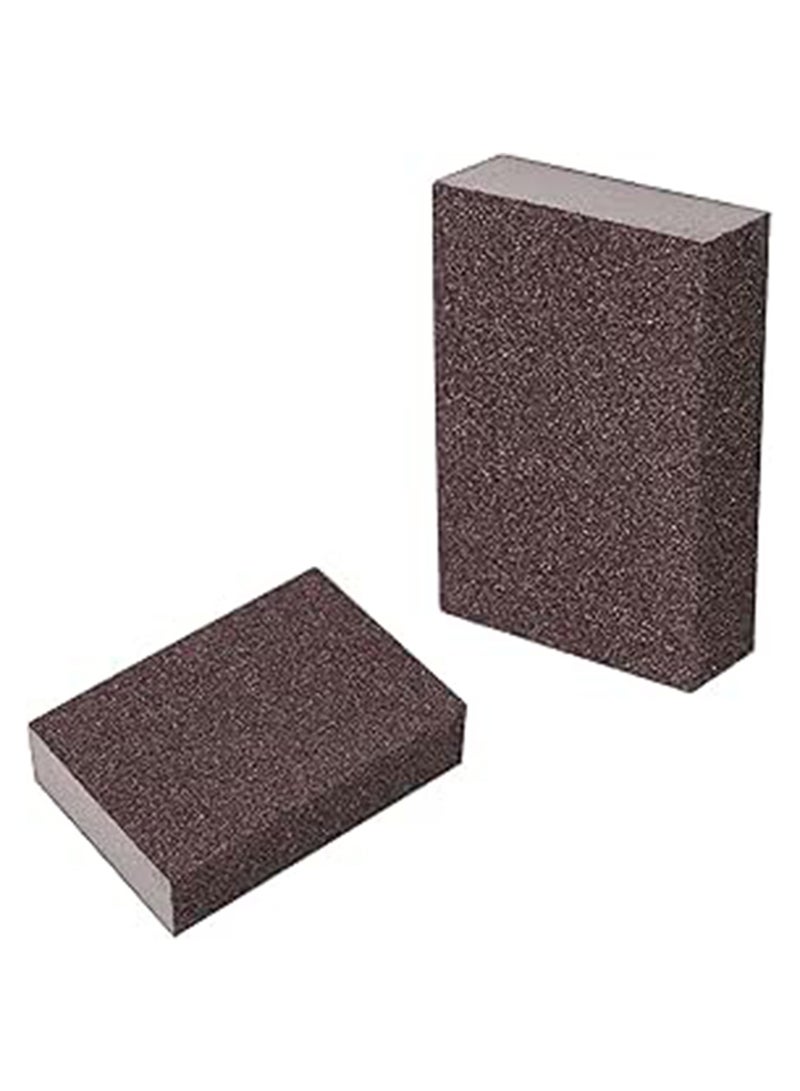 2 PCS Sanding Sponges, Washable Sanding Blocks Reusable Sandpaper Blocks, Wet and Dry Dual-use Abrasive Pads, Sand Sponge Washable and Reusable,Wet and Dry Sand Paper Pack Blocks for Metal,Wood,Wall - Image 1