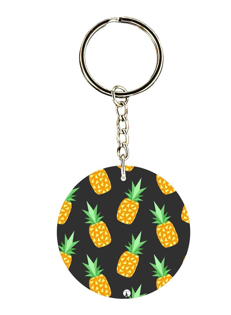 RKN Pineapples Double Side Printed Keychain