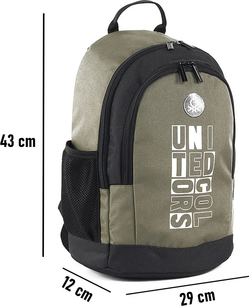 Benetton United Colors Of BNT04292 Green - Black Men's Backpack