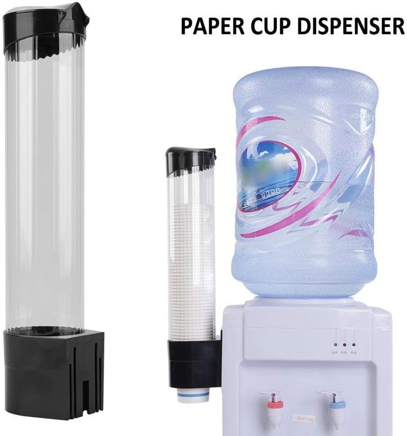 klarako Water Cup Dispenser Pull Type 60-80 Cups Plastic Cup Dispenser (black) - Image 3