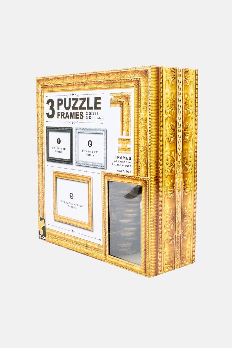 Ceaco 3 Jigsaw Puzzle Frames, Black - Image 3