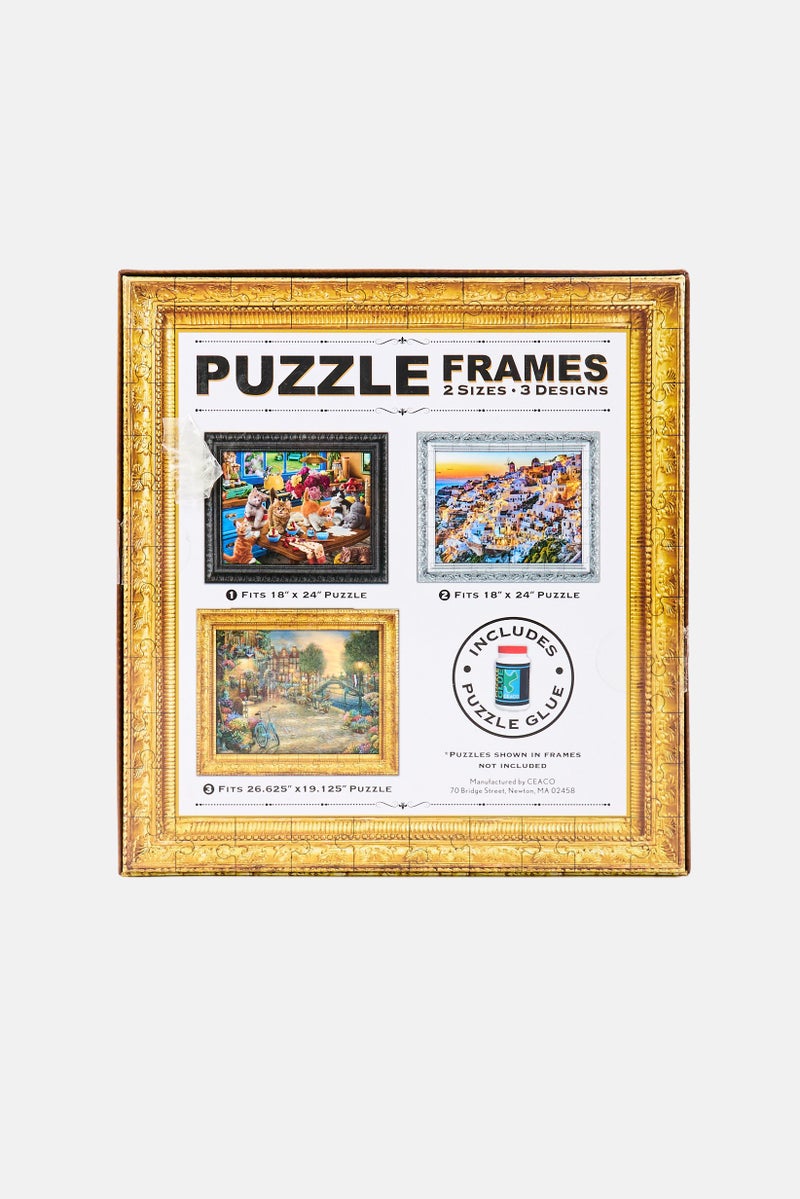 Ceaco 3 Jigsaw Puzzle Frames, Black - Image 2