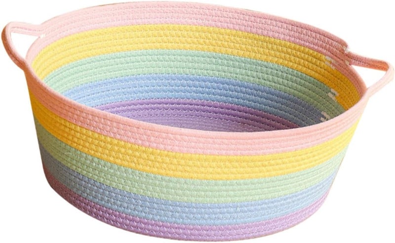 Hand Woven Cat Bed Basket Sleeping House Cat Scratcher Pet Bed for Indoor Cats Puppy Summer, L - Image 1