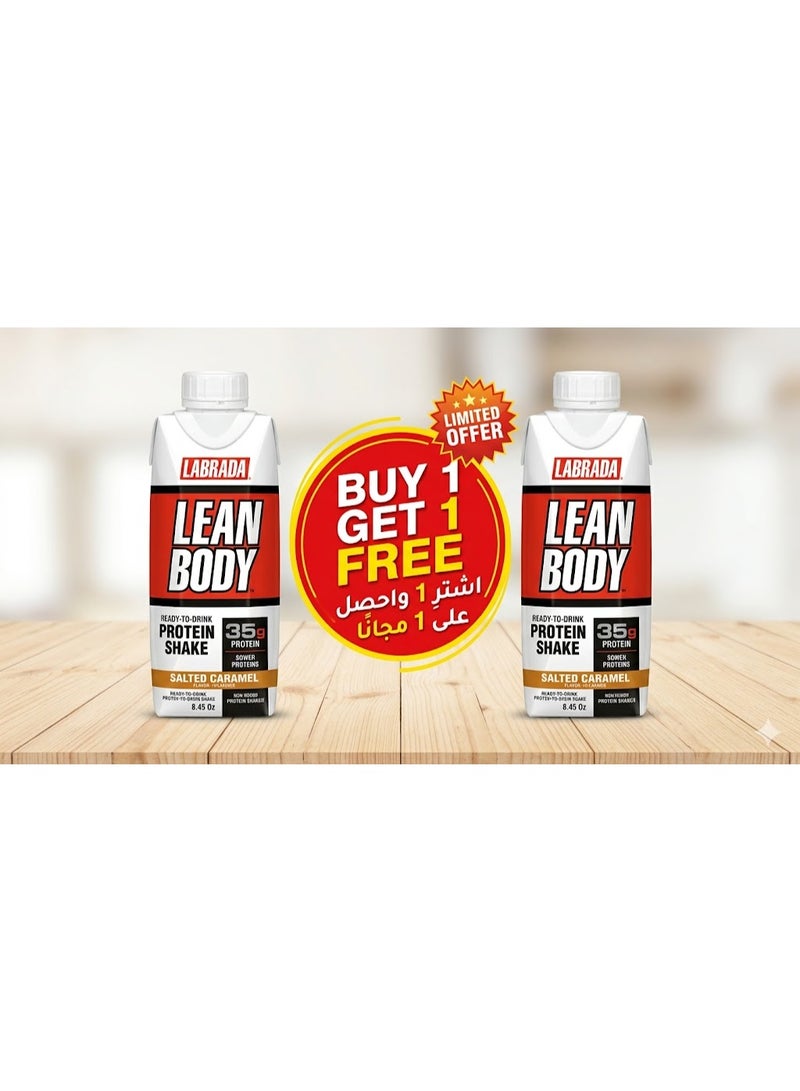 LABRADA 16-Piece Lean Body Ready To Drink Protein Shake-Salted Caramel | Buy ONE GET ONE - Image 1