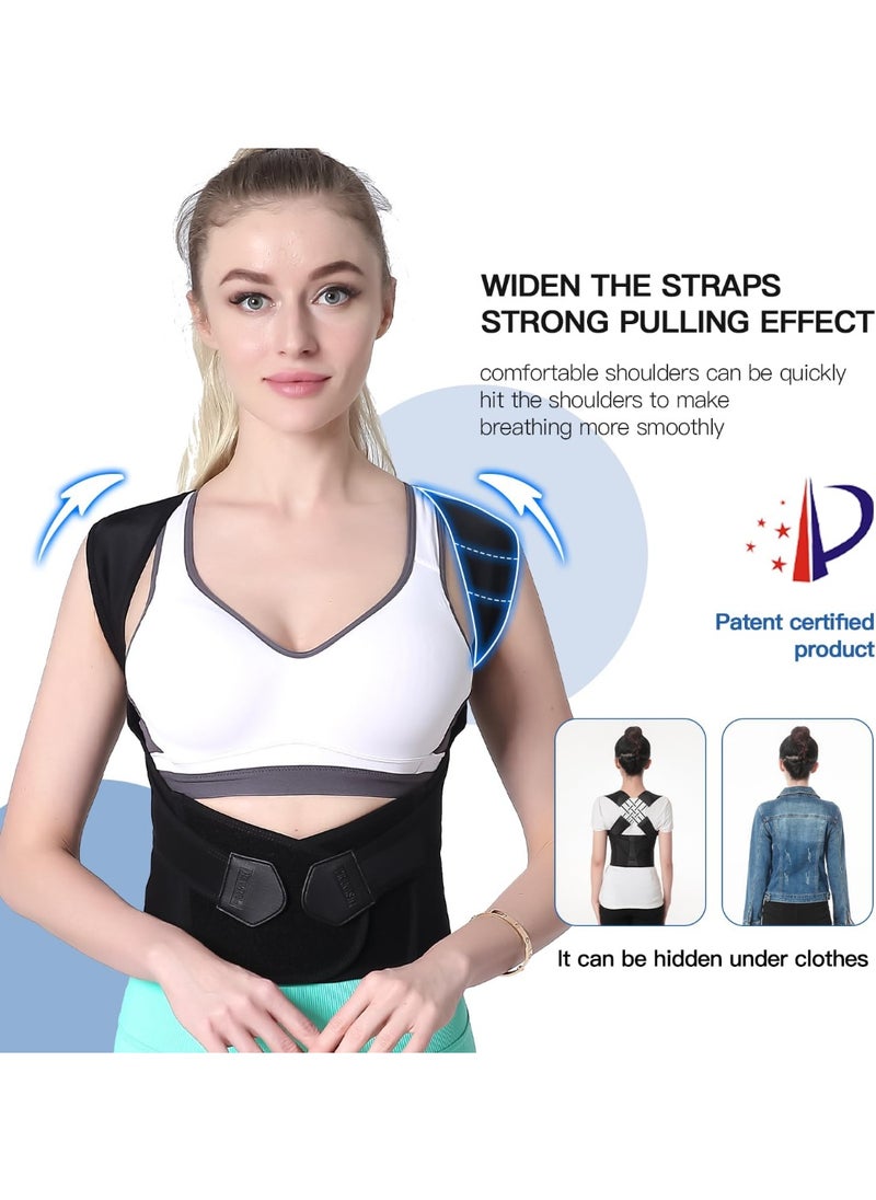 Kimaya Posture Corrector for Women and Men, Adjustable Back Brace, Back Straightener Corrector, Hunchback Correction, Spine Support (XL)  - Image 4