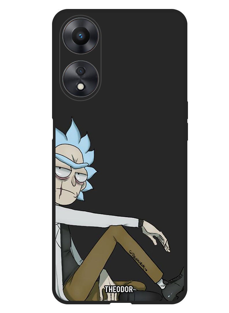 Theodor Protective Case Anti Scratch Shock Proof Bumper Cover For Oppo A58 Rick Red Eyes - Image 1