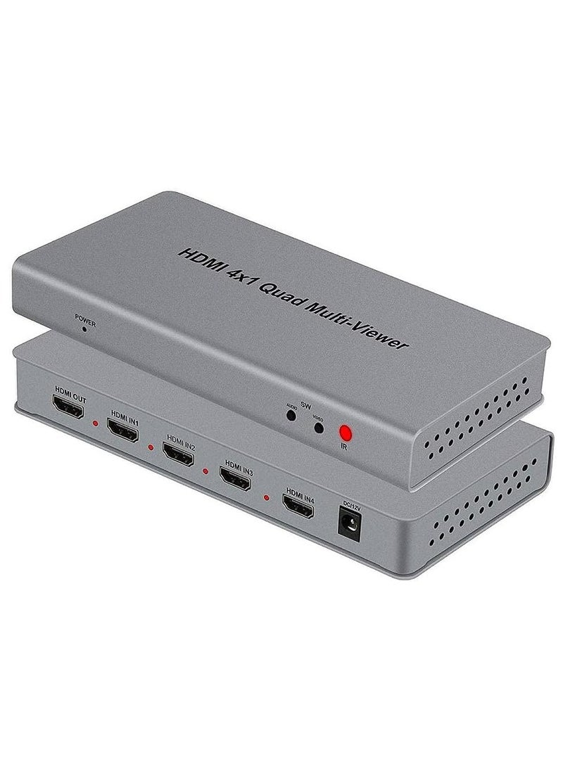 Generic - 4x1 HDMI Quad Video Projector with Seamless Switcher and Switcher, Plus 1080p Full HD 3D Support, 4x1 PIP Multi-Display - Image 1