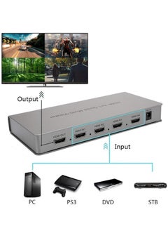 Generic 4x1 HDMI Quad Video Projector with Seamless Switcher and Switcher, Plus 1080p Full HD 3D Support, 4x1 PIP Multi-Display  - Image 4