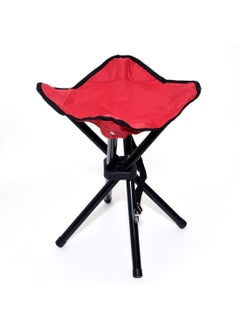 Krupanidhi Krupanidhi Travel Folding Tripod Stool Portable Four Leg Fishing Stool for Outdoor Camping Mini Portable Folding Stool MultiColorPack of 1  - Image 4