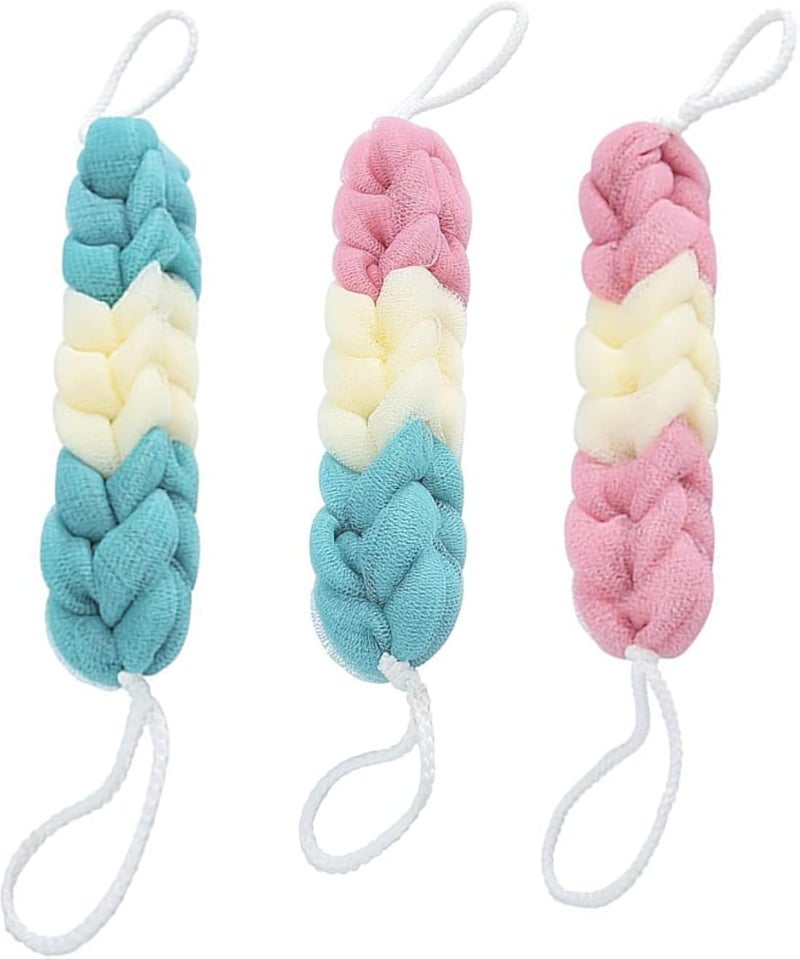Mesh Bath Sponge for Body Daily Shower Use Foaming Soap Lather Soft Lightweight Exfoliating Loofah for Smooth Skin Easy Rinse Quick Dry