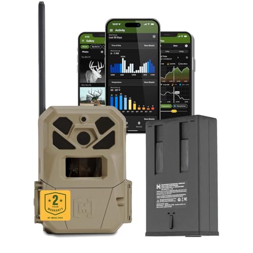 Moultrie Edge 2 Pro Cellular Trail Camera - Auto Connect Nationwide 4G LTE - On Demand 40MP Photo - 1440P Video with HD Audio - Ai False Trigger Elimination - 100 Ft Detection Range - No-Glow Flash - Image 1