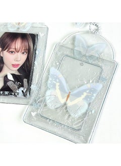 اتش واي مجموعة حامل بطاقة صور Kpop مع سلسلة مفاتيح فراشة Y2K حامل بطاقة فوتو-كارد Kpop حاملي سحر Kawaii بطاقة صور سلسلة المفاتيح معرف حاملي بطاقة الحافلة Kawaii Kpop الملحقات  - Image 4
