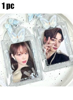 اتش واي مجموعة حامل بطاقة صور Kpop مع سلسلة مفاتيح فراشة Y2K حامل بطاقة فوتو-كارد Kpop حاملي سحر Kawaii بطاقة صور سلسلة المفاتيح معرف حاملي بطاقة الحافلة Kawaii Kpop الملحقات  - Image 1