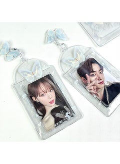 اتش واي مجموعة حامل بطاقة صور Kpop مع سلسلة مفاتيح فراشة Y2K حامل بطاقة فوتو-كارد Kpop حاملي سحر Kawaii بطاقة صور سلسلة المفاتيح معرف حاملي بطاقة الحافلة Kawaii Kpop الملحقات  - Image 5