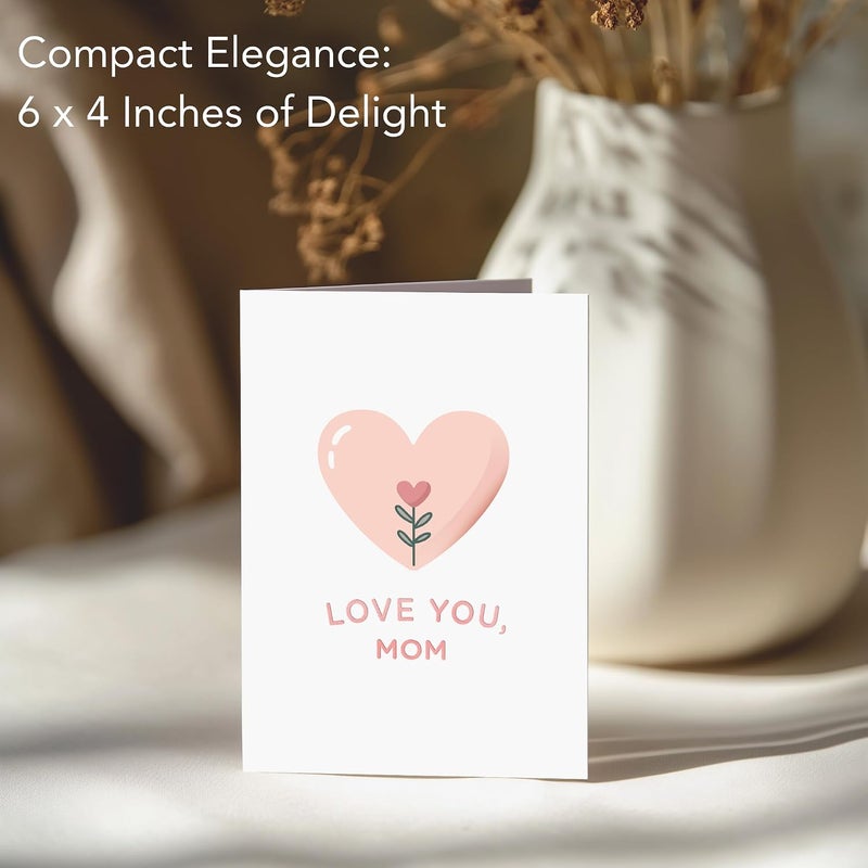 Paper Play Mother's Day Card - Elegant Mothers Day Card with Envelope, Rose Gold Foil Greeting Card 4 x 6 Inches - Image 5