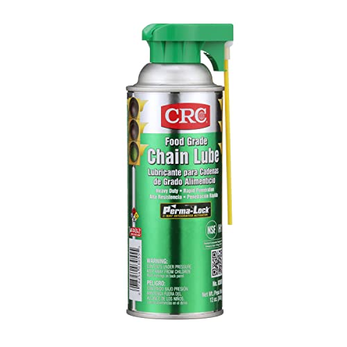 CRC Food Grade Chain Lube 03055 – 12 Wt. Oz. Aerosol, NSF H1 Gear, Chain, and Wire Lubricant - Image 4