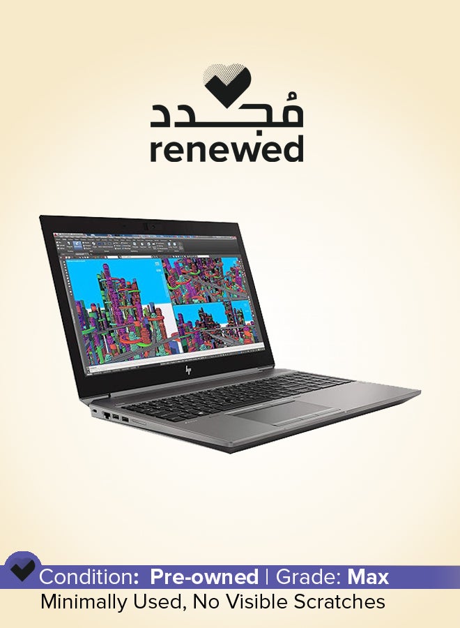 HP Renewed - ZBook 15 G5 Laptop With 15.6-Inch Full HD Display, Intel Core i5-8300H/8th Gen/Quad Core/8GB RAM/256GB SSD/Intel UHD 630 Graphics/Windows 10 Pro English GREY - Image 1