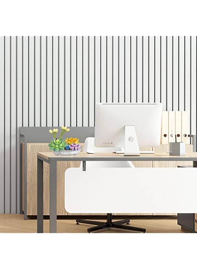 Excefore Mini Bricks Bonsai Model Flower Building 281Pcs Set Creative Diy Simulation Mini Particle Flower Botanical Collection Construction Building Toy For Adults & Child - Image 5