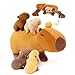 OUOZZZ Capybara Plush Toy 5in1 Large Mommy Capybara Stuffed Animal with 4 Removable Babies Inside Unique Capibaras Peluches Gift for Girls Boys Ideal Birthday Capibara Gift 3 Years and Up - Image 2