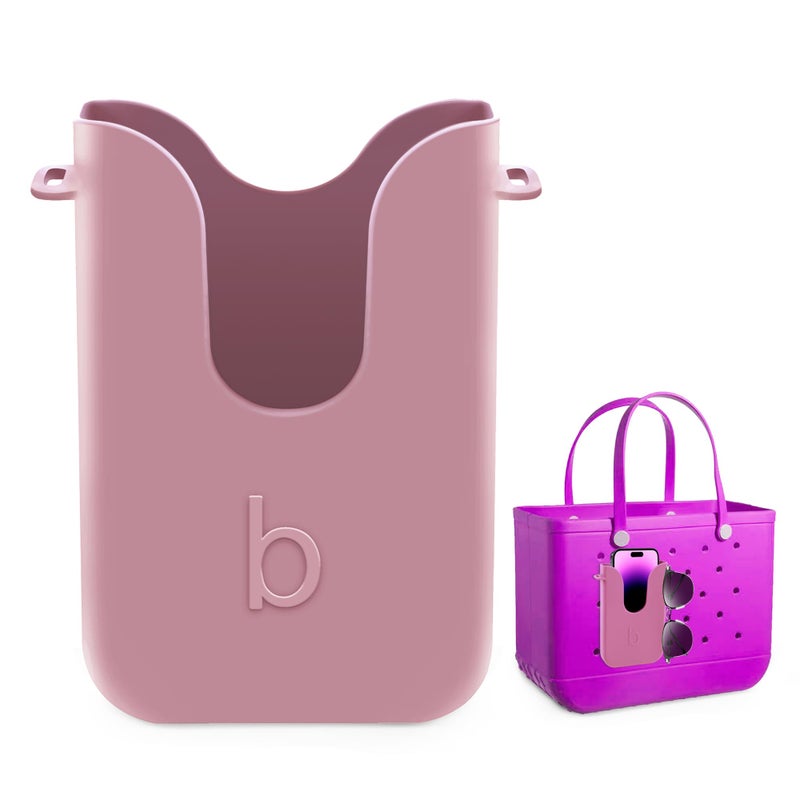 BestStone Silicone Phone Holder for Bogg Bags, Compatible Phone Case Attachment, Beach Tote Bag Accessory â€“ Ideal Holder for Bogg & Similar Beach Bags (Blushing) - Image 1