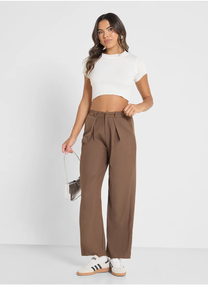 جينجر Straight Fit Tailored Trousers