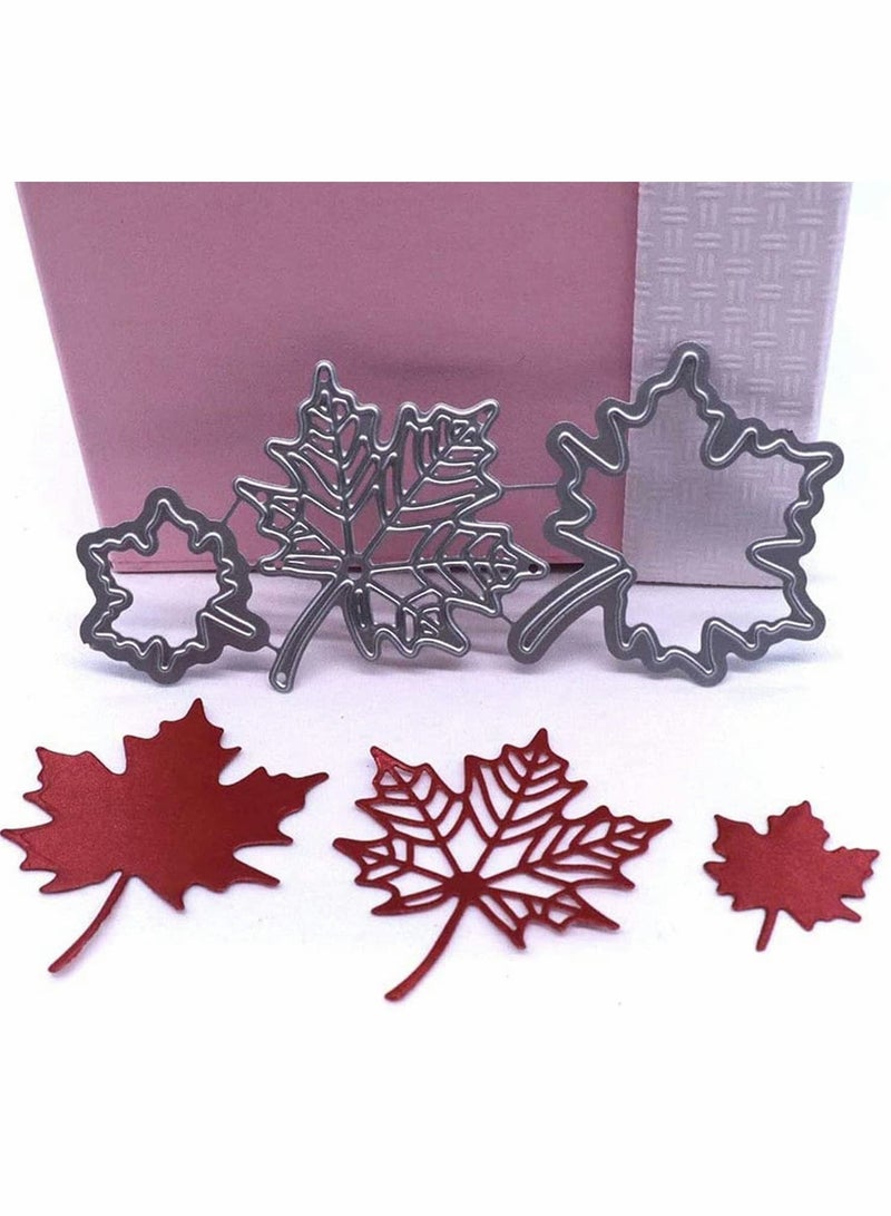 Y&D Maple Leaf Plant Cutting Dies, DIY Scrapbooking Artist Metal Dies Stencils Die Cuts Card Making Decorative Craft Embossing New (1Set- Sliver)  - Image 3
