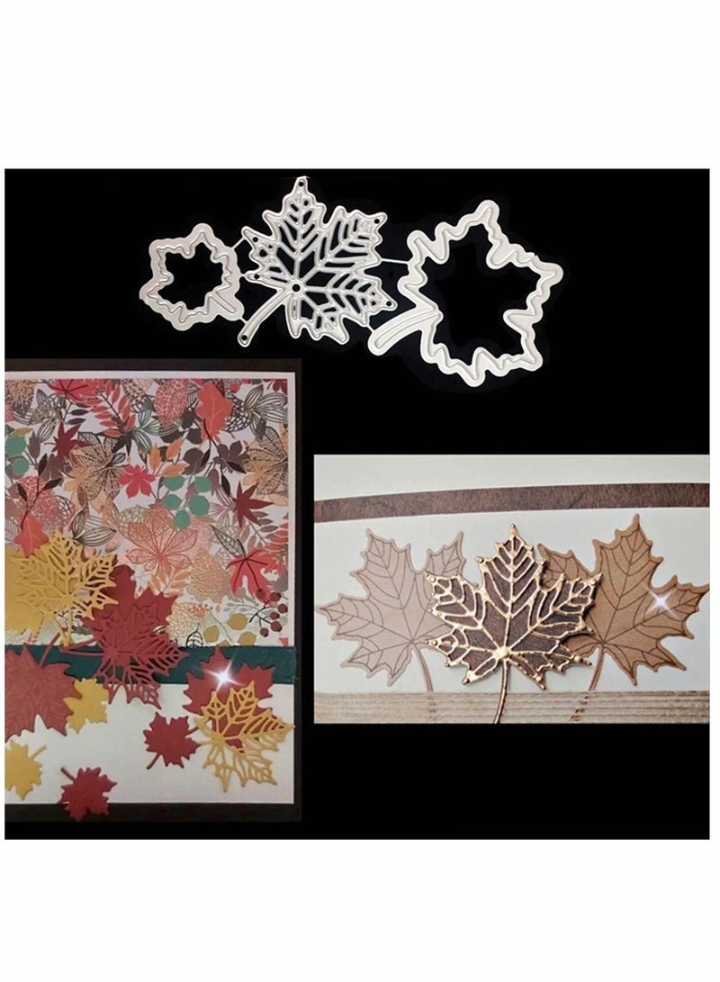Y&D Maple Leaf Plant Cutting Dies, DIY Scrapbooking Artist Metal Dies Stencils Die Cuts Card Making Decorative Craft Embossing New (1Set- Sliver)  - Image 4