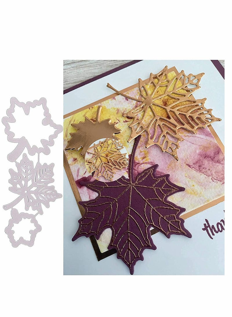 Y&D Maple Leaf Plant Cutting Dies, DIY Scrapbooking Artist Metal Dies Stencils Die Cuts Card Making Decorative Craft Embossing New (1Set- Sliver)  - Image 5