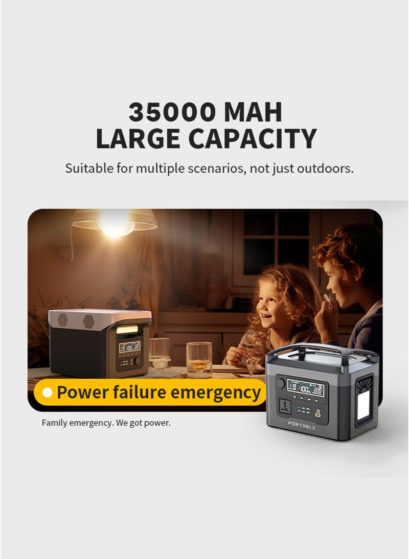 Sharpdo محطة طاقة محمولة 220 فولت 35 أمبير 500 واط، مولد كهربائي خارجي بسعة 441 واط ساعة، 500 واط للخيام، المركبات الترفيهية، الاستخدام المنزلي - Image 2