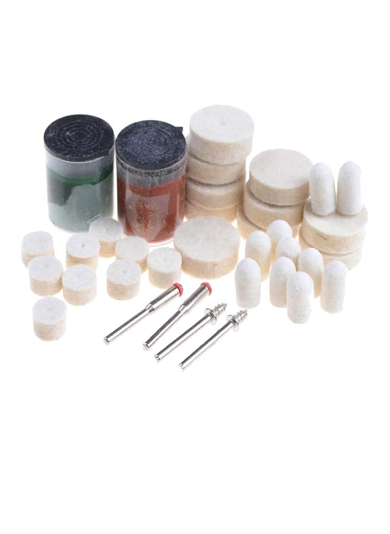 DIY Crafts DIY Crafts Pack Of 78 Pcs Multi 2 Pcs MandrelConnecting Shank Woolen Polishing Buffing Wheels 32mm Shank Mandrel Mini Drill Bits for Pack Of 78 Pcs Multi 2 Pcs MandrelConnecting Shank  - Image 2