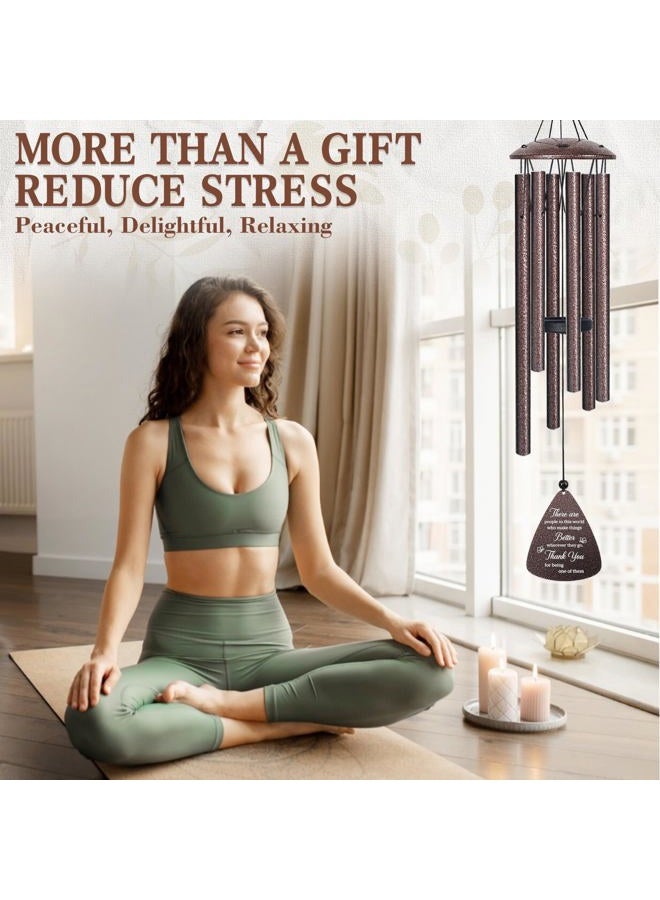 vifoew Thank You Gifts for Women Men, 32" Wind Chimes Thank You Gift, Appreciation Gifts for Employee Coworkers Pastor Teachers Colleague, Thanksgiving Day Hostess Gift for Family Friends, Home Decor - Image 3