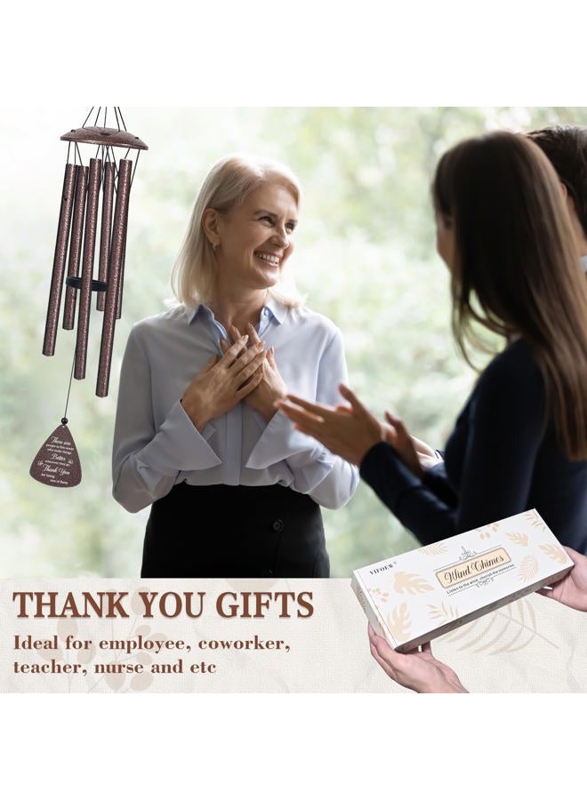 vifoew Thank You Gifts for Women Men, 32" Wind Chimes Thank You Gift, Appreciation Gifts for Employee Coworkers Pastor Teachers Colleague, Thanksgiving Day Hostess Gift for Family Friends, Home Decor - Image 2