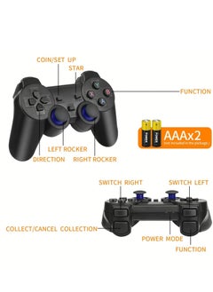 GULFLINK 4K HD TV Game Console Dual Wireless Controllers Plug & Play Video Game Stick Built-in 10000+ Games, Support 40 Simulators & HDM Connection TV HD Output, for Adults and Kids Game Box.  - Image 2
