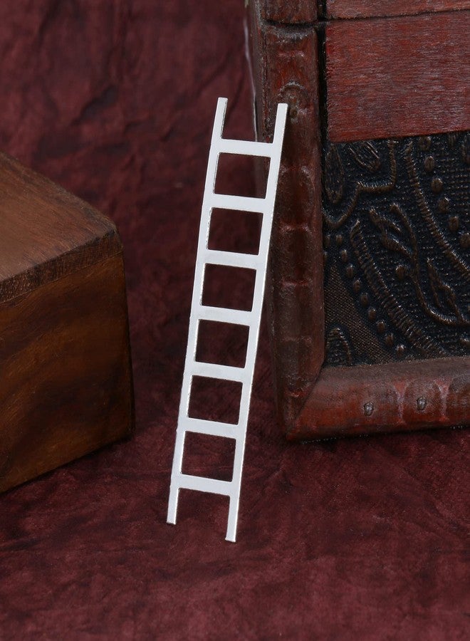 Osasbazaar Pure Silver Ladder, Steps, Chaandi Ki Seedhi for Good Luck, Success, Pooja, Temple Decoration and Puja offerings - 97%-99% Pure BIS Hallmarked - Image 2