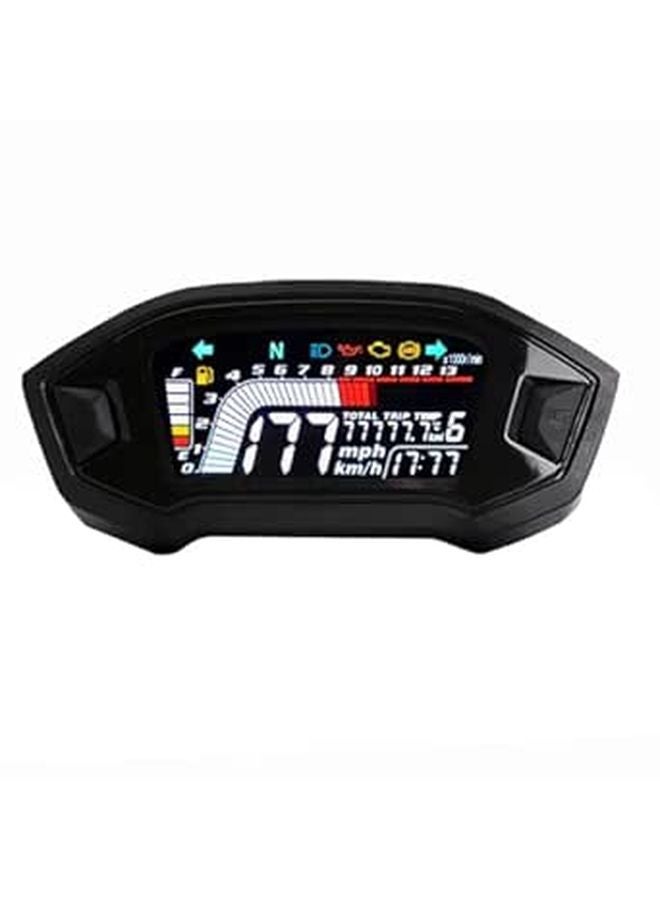 Universal Motorcycle Digital Speedometer Gauge With LCD Odometer Tachometer And Water Temperature Display - Image 1