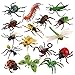 JOKFEICE Insect Toy Figures 16pcs Large Realistic Bugs Including Dragonfly Spider Mosquito Educational Learning Toys Cake Toppers Birthday for Kids - Image 2