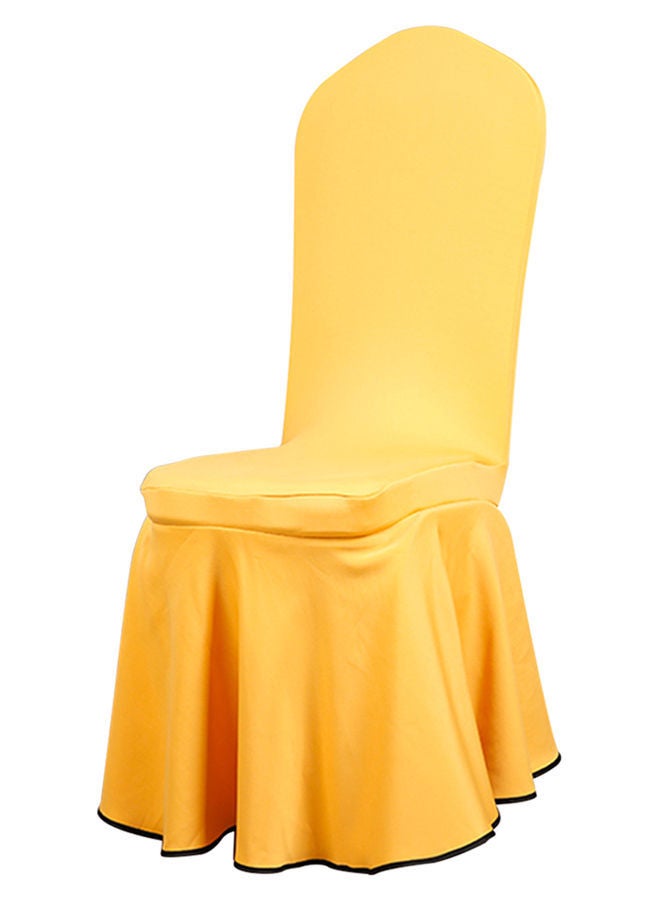 NIBEMINENT Removable Elastic Chair Cover Yellow