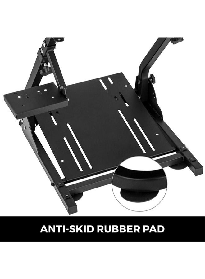 Denzoz G29 G920 Racing Steering Wheel Stand fit for Logitech G27/G25/G29 Thrustmaster T80 T150 TX F430 Gaming Wheel Stand Wheel Pedals NOT Included - Image 4