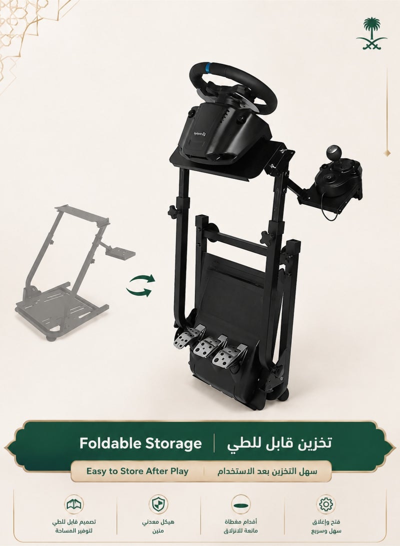 دنزوز حامل عجلة قيادة السباق G29 G920 مناسب لـ Logitech G27/G25/G29 Thrustmaster T80 T150 TX F430 دواسات عجلة الألعاب غير متضمنة - Image 2
