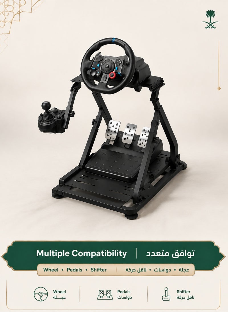 دنزوز حامل عجلة قيادة السباق G29 G920 مناسب لـ Logitech G27/G25/G29 Thrustmaster T80 T150 TX F430 دواسات عجلة الألعاب غير متضمنة - Image 4