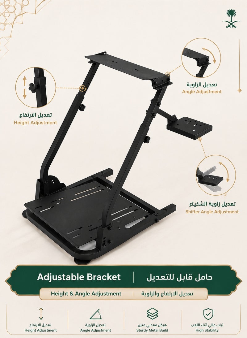 دنزوز حامل عجلة قيادة السباق G29 G920 مناسب لـ Logitech G27/G25/G29 Thrustmaster T80 T150 TX F430 دواسات عجلة الألعاب غير متضمنة - Image 5