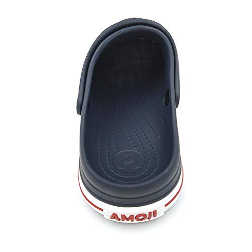 Amoji Men's Gardening Shoes Women's Garden Clogs Yard Shoes Adult CL1820 Navy 15 Women/13.5 Men - Image 5
