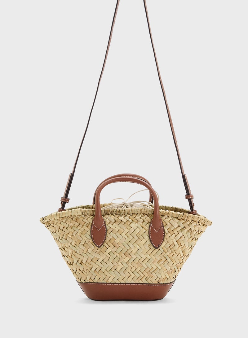 MANGO Small Natural Fibre Basket  - Image 1