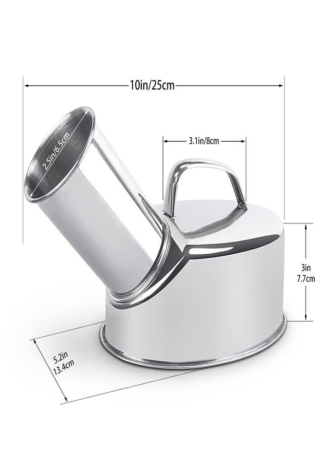 Smowfes Stainless Steel Outdoor Urinal for Men - 360° Spill-Proof Portable Urinal with Anti-Splash Design, Heavy-Duty Steel Construction for Backyard, Camping, Job Sites - Easy Clean - Image 2