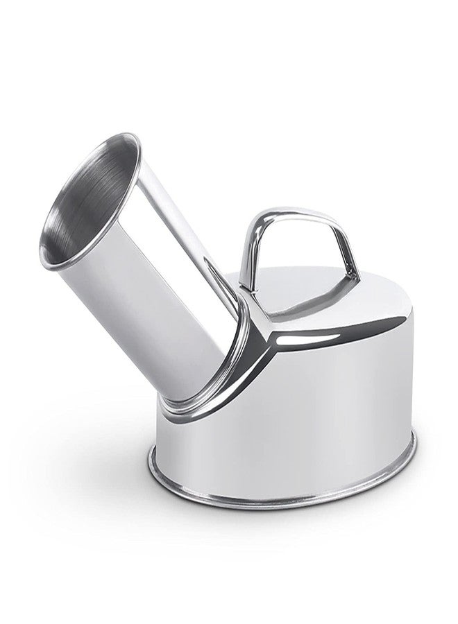 Smowfes Stainless Steel Outdoor Urinal for Men - 360° Spill-Proof Portable Urinal with Anti-Splash Design, Heavy-Duty Steel Construction for Backyard, Camping, Job Sites - Easy Clean - Image 1