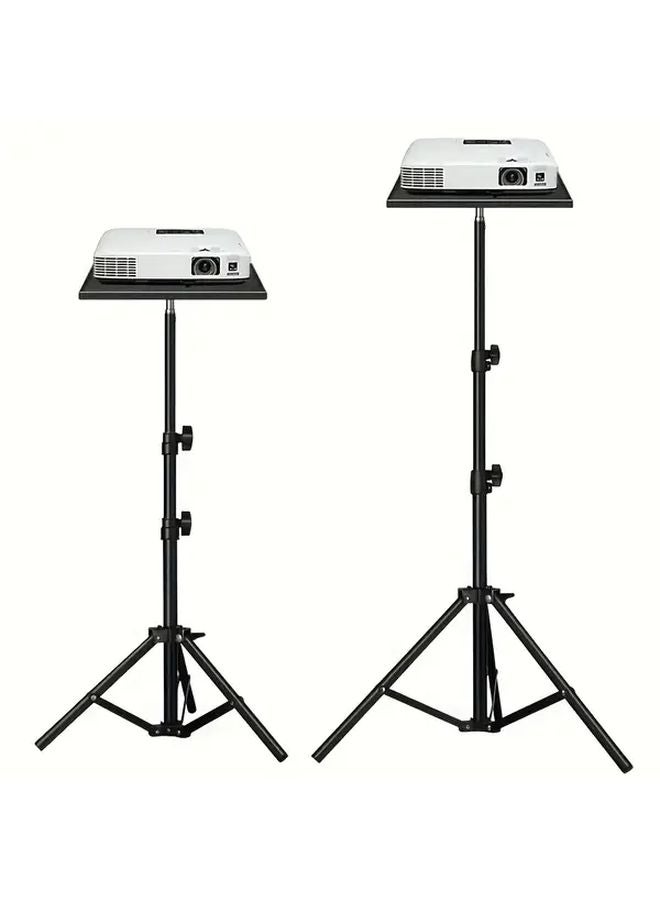 47.24 Inch Adjustable Iron Projector Tray Stand Extendable Tripod For Laptop Camera - Image 2